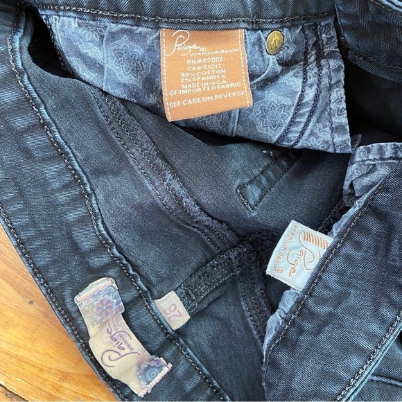 PAIGE Premium low rise black skinny jeans size 28 - Picture 8 of 14